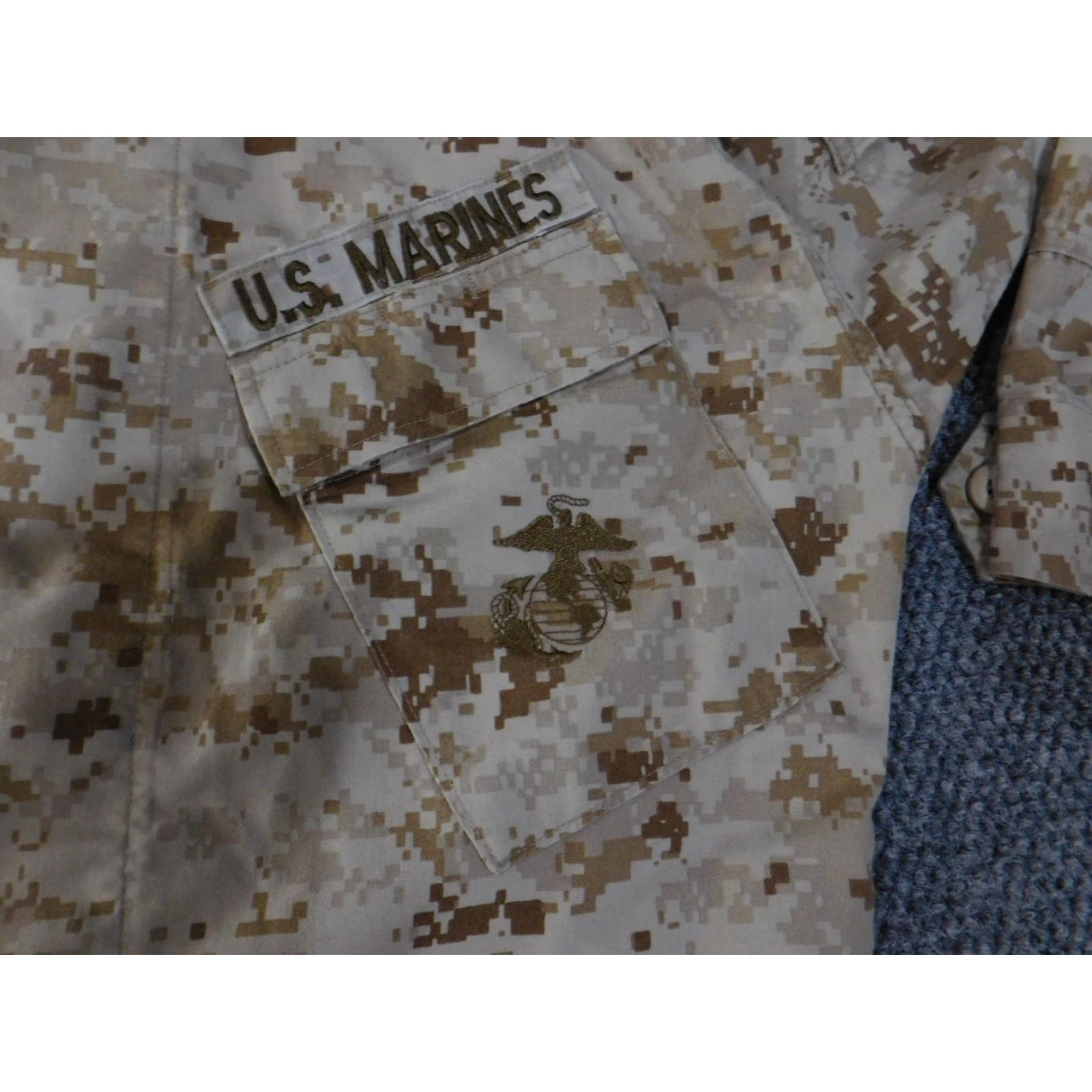 American Apparel US Marines MARPAT Shirt Mens Small Regular Desert Digital Camo Utility Blouse Size US S / EU 44-46 / 1 - 7 Thumbnail
