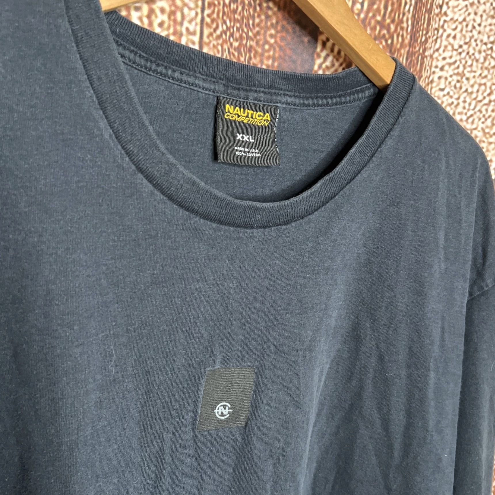 Nautica VINTAGE Nautica Competition Blue Long Sleeve T Shirt 2XL Mens 90s USA Fish Graphic Pocket Crew Neck Size US XXL / EU 58 / 5 - 2 Thumbnail
