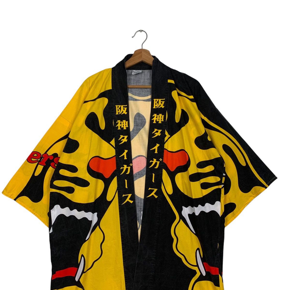Japanese Brand HANSHIN TIGERS Baseball Modern Kimono Jacket #1732-C77 Size US L / EU 52-54 / 3 - 2 Thumbnail