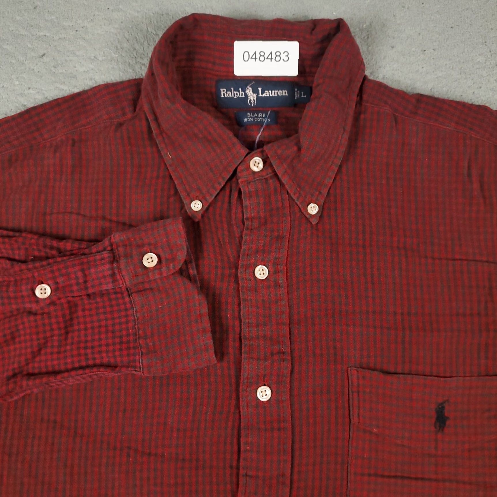 Ralph Lauren VINTAGE Ralph Lauren Shirt Mens Large Red Check Casual Button Up Long Sleeve Mens Size US L / EU 52-54 / 3 - 2 Thumbnail