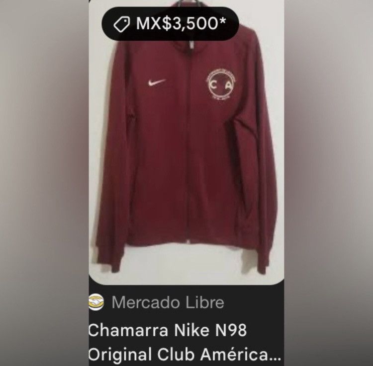 Nike Chamarra Nike N98 Original Club América Centenario Mediana Size US XL / EU 56 / 4 - 2 Thumbnail