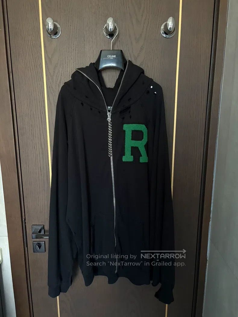 Raf Simons Raf Simons Fleece chain destroys the hoodie Size US XS / EU 42 / 0 - 1 Thumbnail