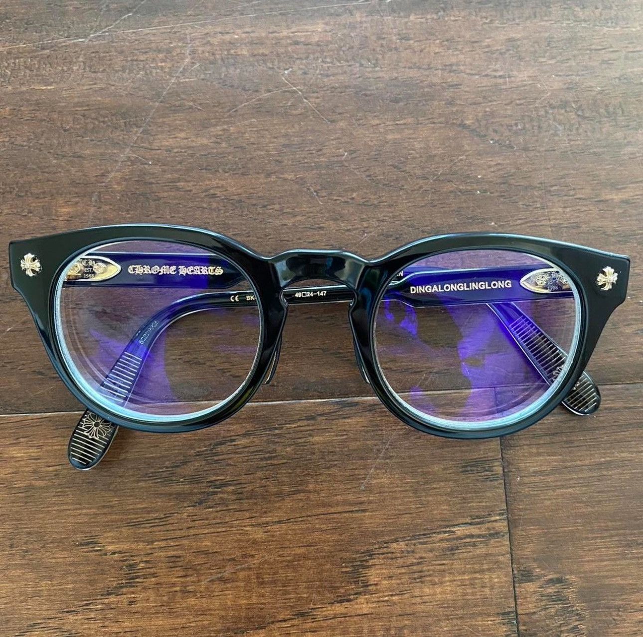Chrome Hearts CHROME HEARTS DINGALONGLINGLONG 18k Gold eyeglasses Size ONE SIZE - 10 Thumbnail