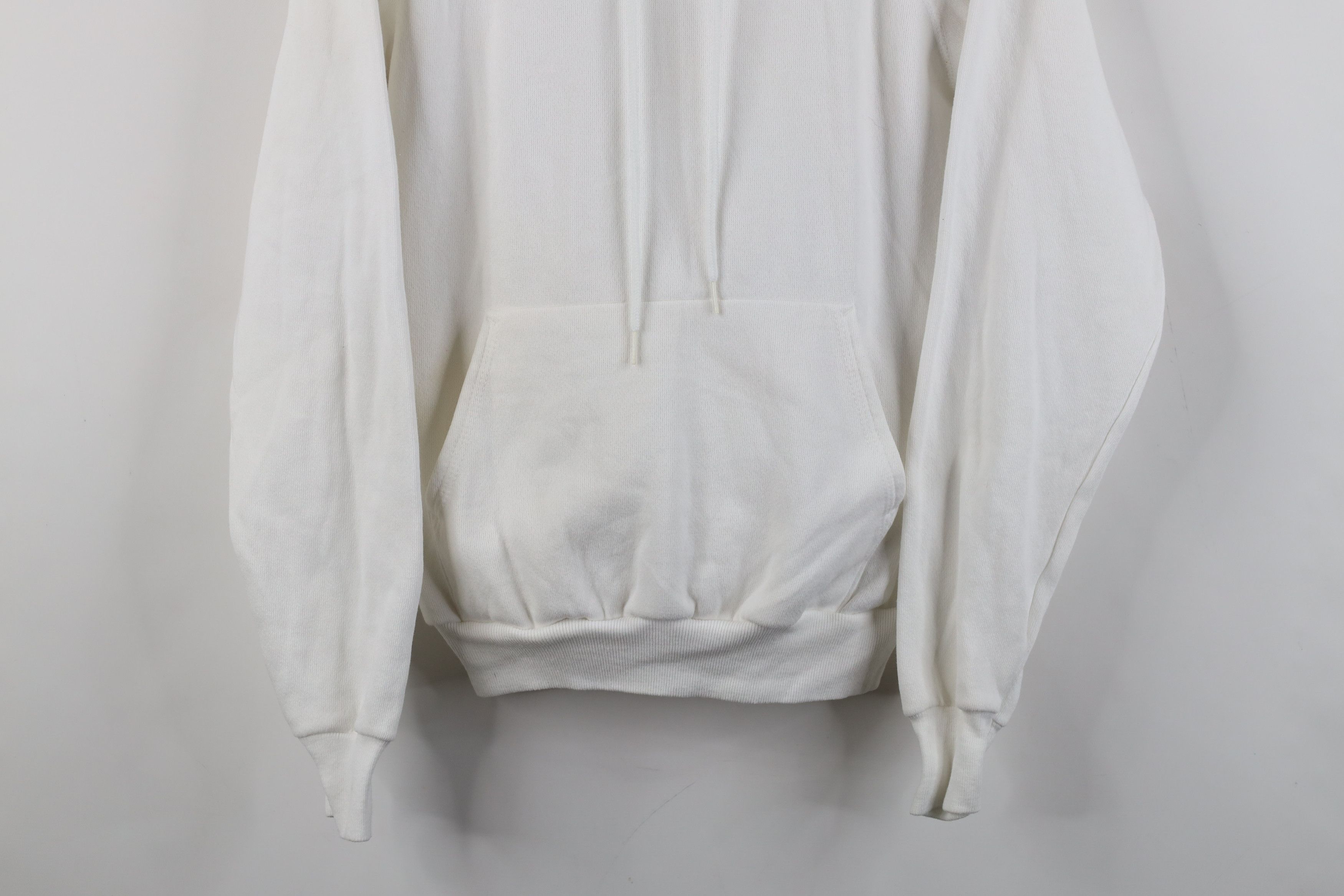 Hanes Vintage 80s Hanes Hoodie Sweatshirt White Streetwear USA Size US M / EU 48-50 / 2 - 3 Thumbnail