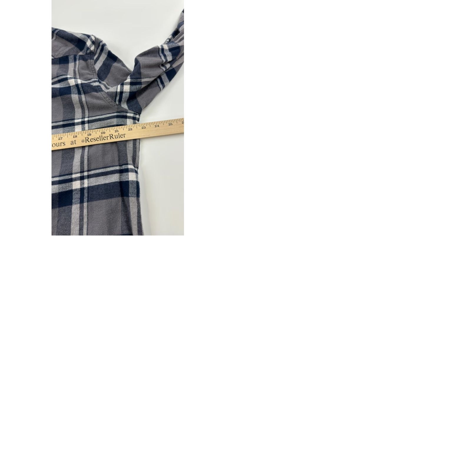Lucky Brand Lucky Brand Shirt Mens Large Gray Blue Flannel Plaid Pocket Button Up Size US L / EU 52-54 / 3 - 9 Thumbnail