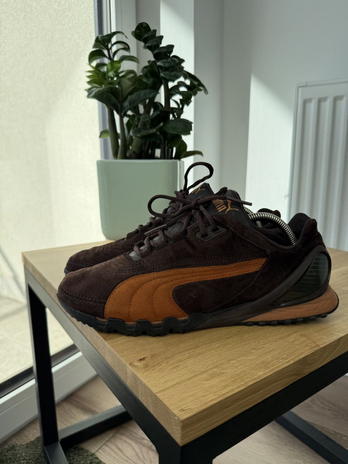 Puma Puma Ouninpihja vintage avant garde brown sneakers shoes 90s Size US 10.5 / EU 43-44 - 3 Thumbnail