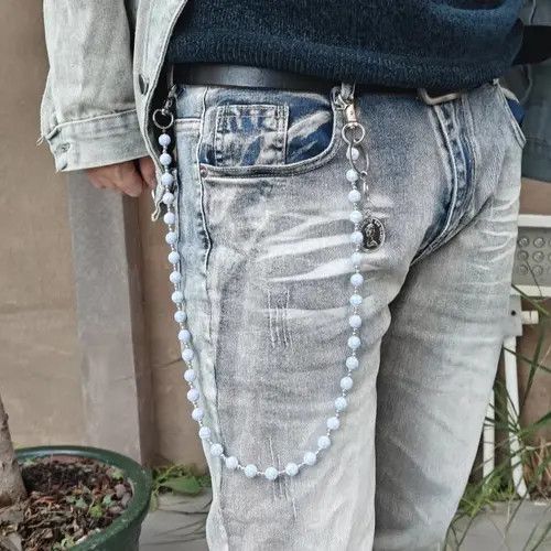 Jewelry Retro Marble Pattern Pants Chain Size ONE SIZE - 1 Thumbnail
