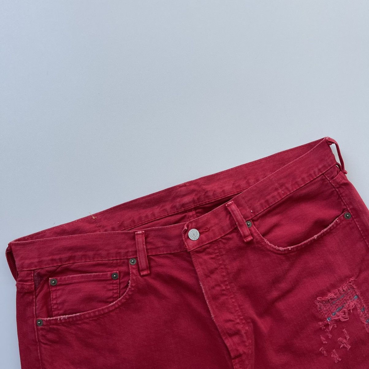 Denim & Supply Ralph Lauren × Polo Ralph Lauren × Ralph Lauren Ralph Lauren Denim & Supply Distressed Denim Slim Fit Shorts Size US 36 / EU 52 - 2 Thumbnail