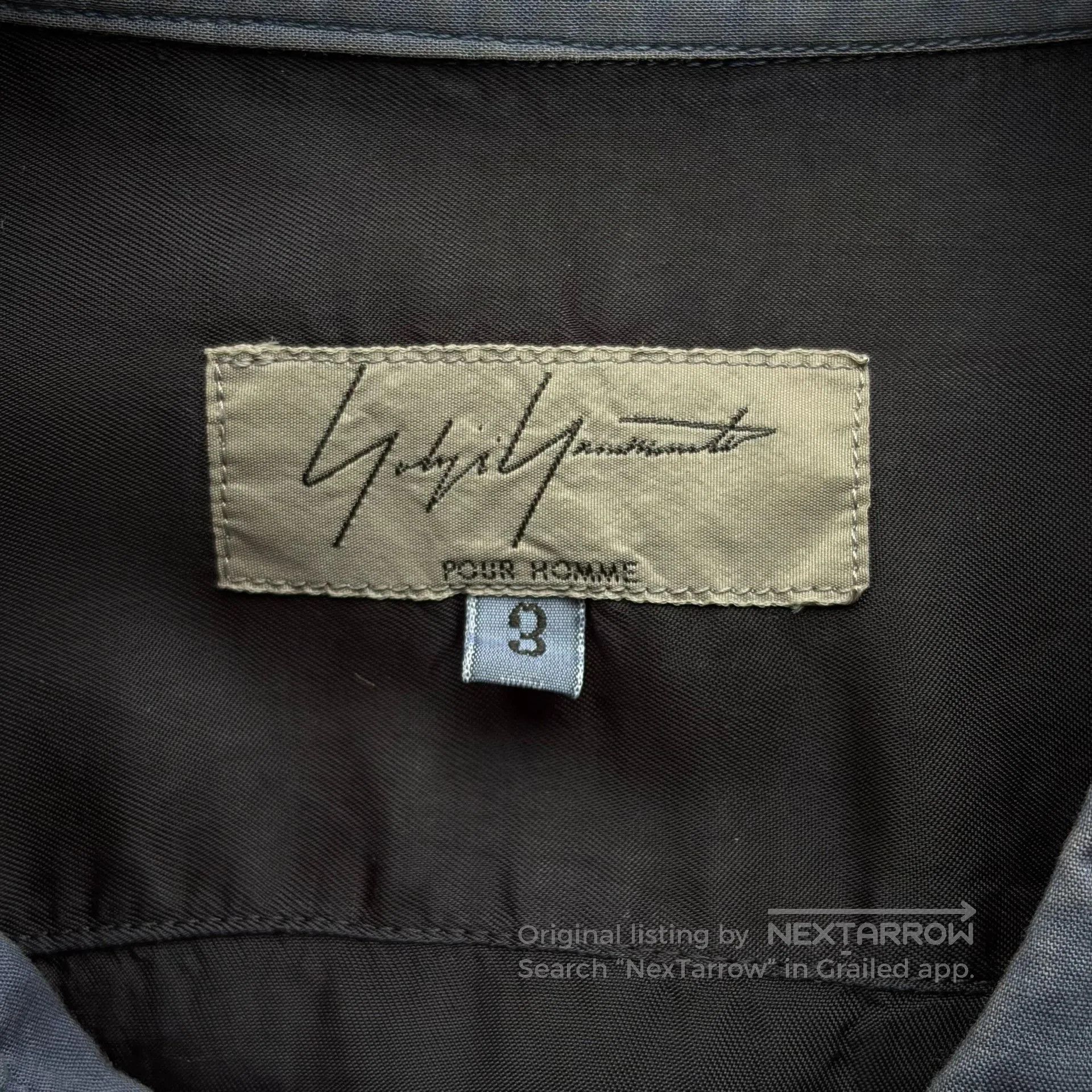 Yohji Yamamoto Yohji Yamamoto 11SS Cupro Panel Shirt. Size US L / EU 52-54 / 3 - 4 Thumbnail