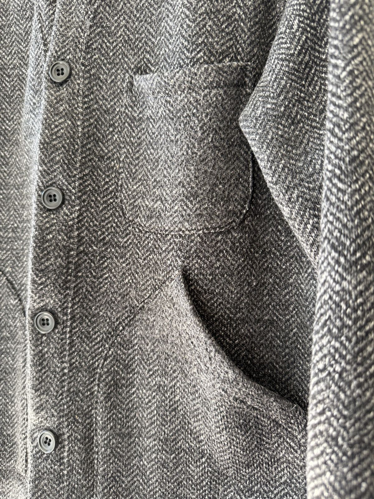 Beams Plus Beams+ Digital Houndstooth Shawl Neck Cardigan Size US M / EU 48-50 / 2 - 4 Thumbnail