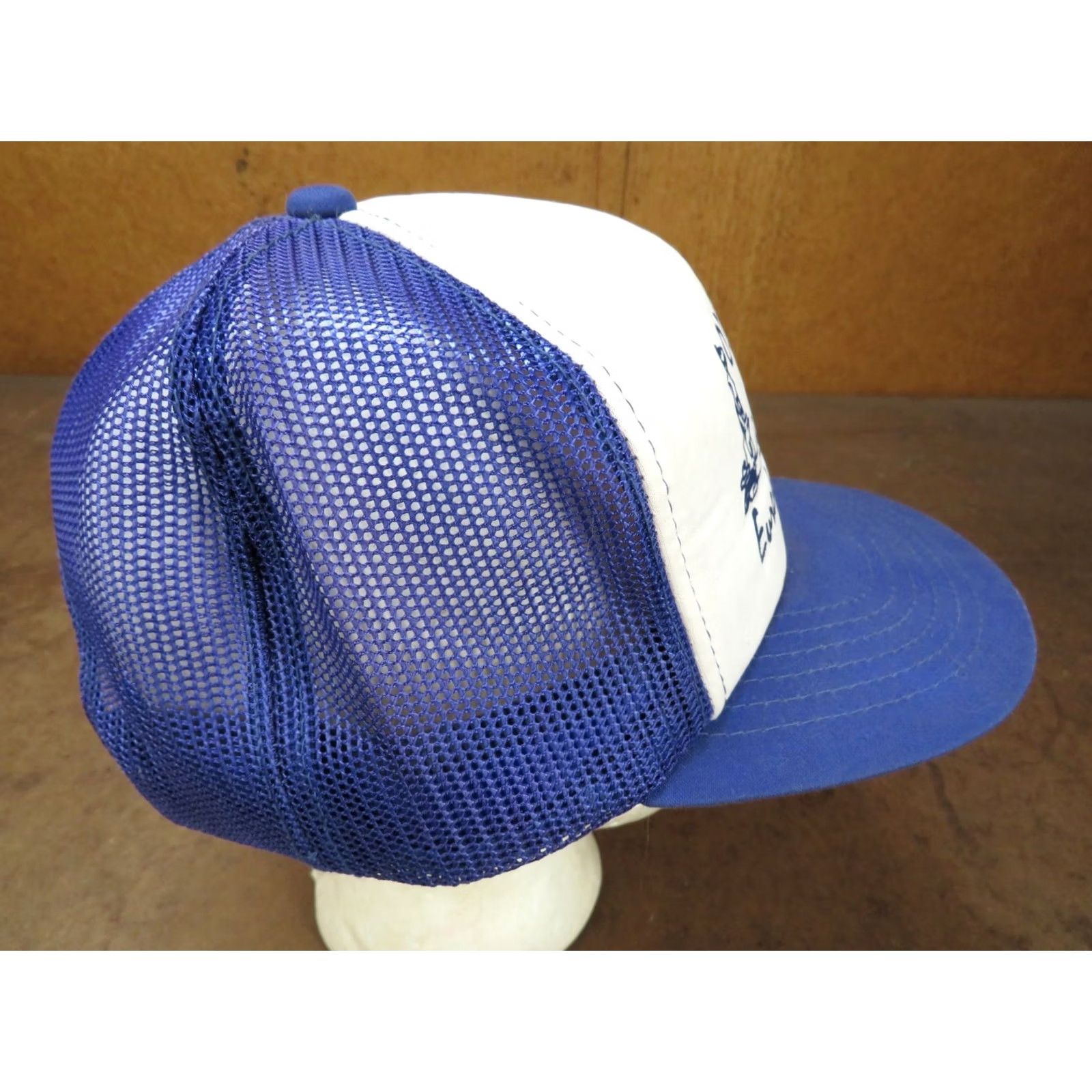 Vintage VINTAGE Ozark Village Restaurant Eureka Springs Arkansas Blue white snapback Hat Unisex Adults One Size Blue 80s Theme Adjustable Snapback Hat Size ONE SIZE - 4 Thumbnail
