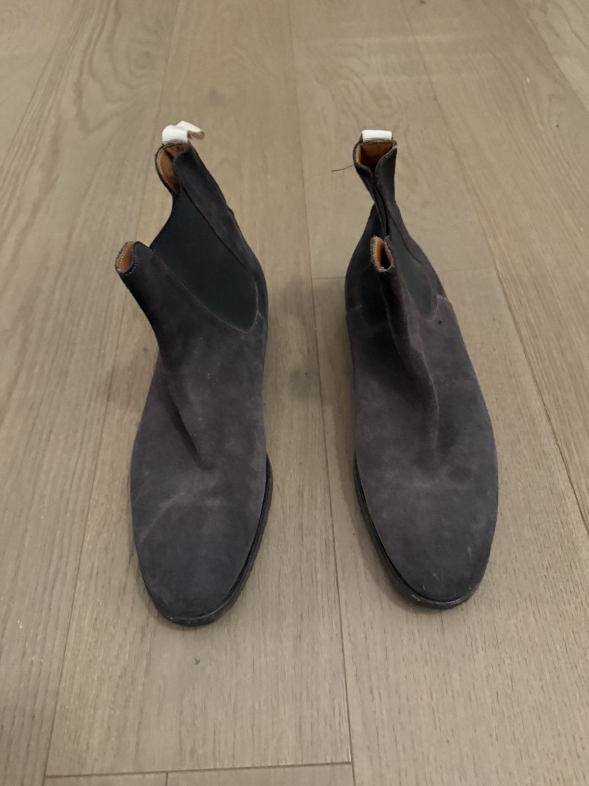 Common Projects Common Projects Chelsea Boots – Dark Brown Suede Size US 13 / EU 46 - 1 Thumbnail