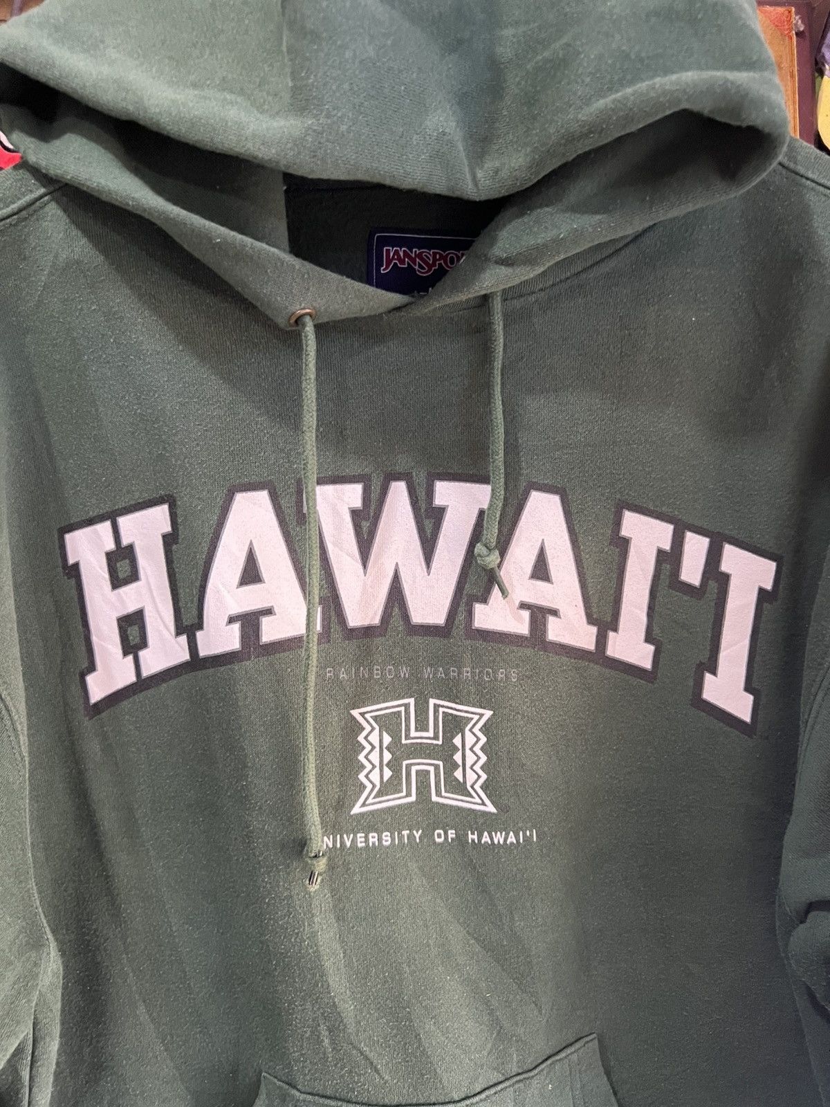 Jansport 🔥Vintage Jansport Hawaii Warriors Pullover Hoodie Size US M / EU 48-50 / 2 - 11 Thumbnail