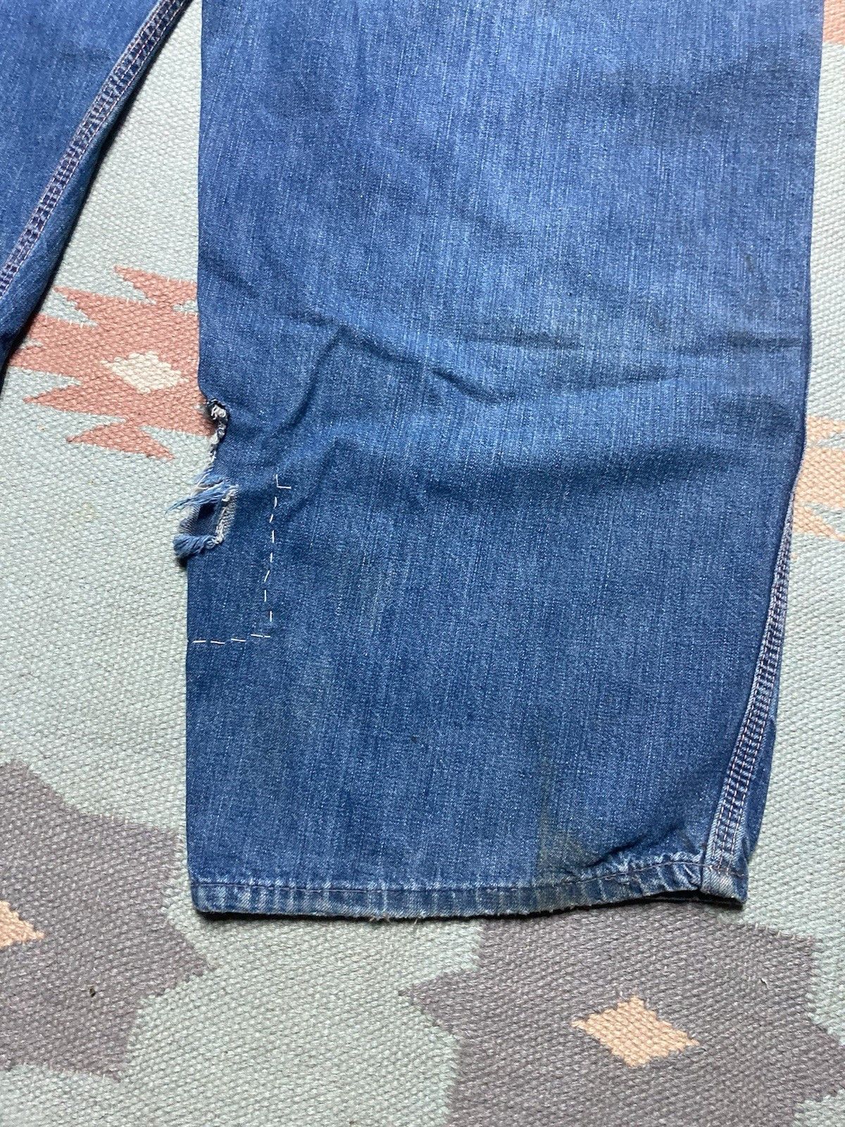 Vintage 1950s denim carpenter jeans Big Mac dark faded workwea 40x28 Size US 40 / EU 56 - 9 Thumbnail