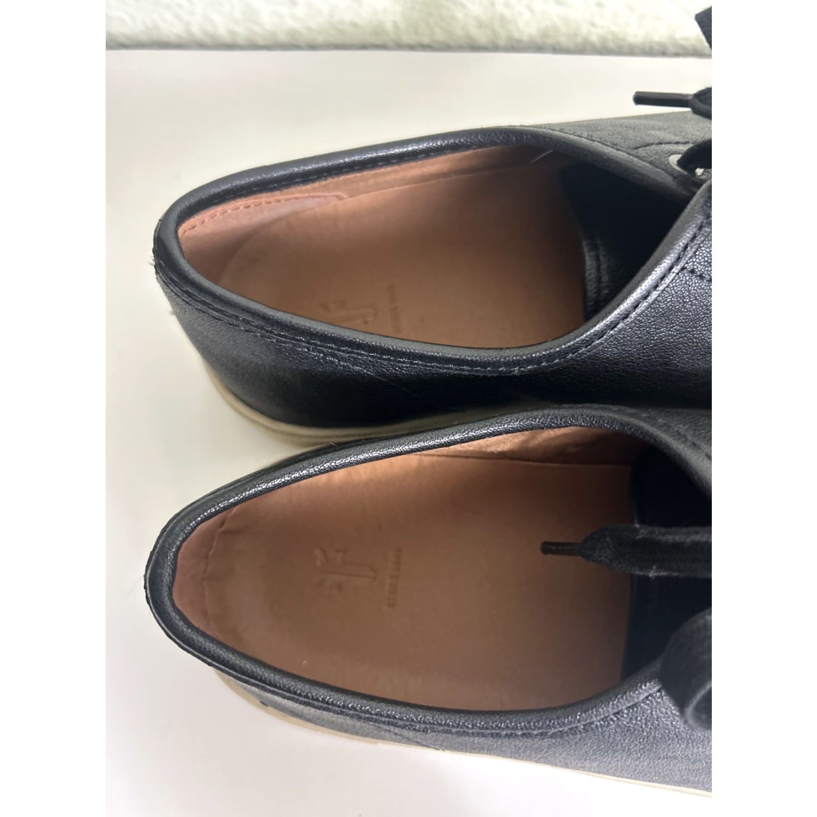 Frye Frye Mindy Low Top Sneakers Women's Black Leather Lace Up Walking Size XL / US 12-14 / IT 48-50 - 4 Thumbnail