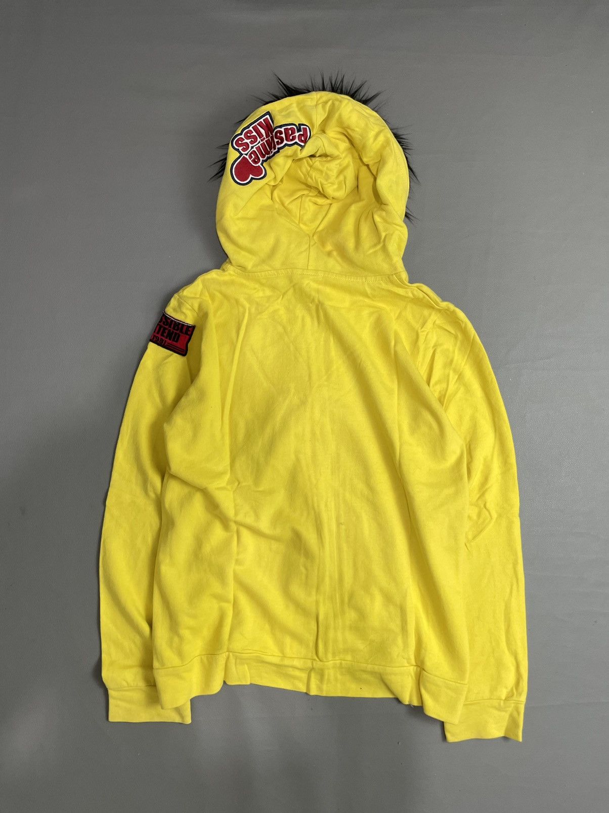 Hysteric Glamour Harvey Ball Patchwork Fur Hoodie Size L / US 10 / IT 46 - 4 Thumbnail