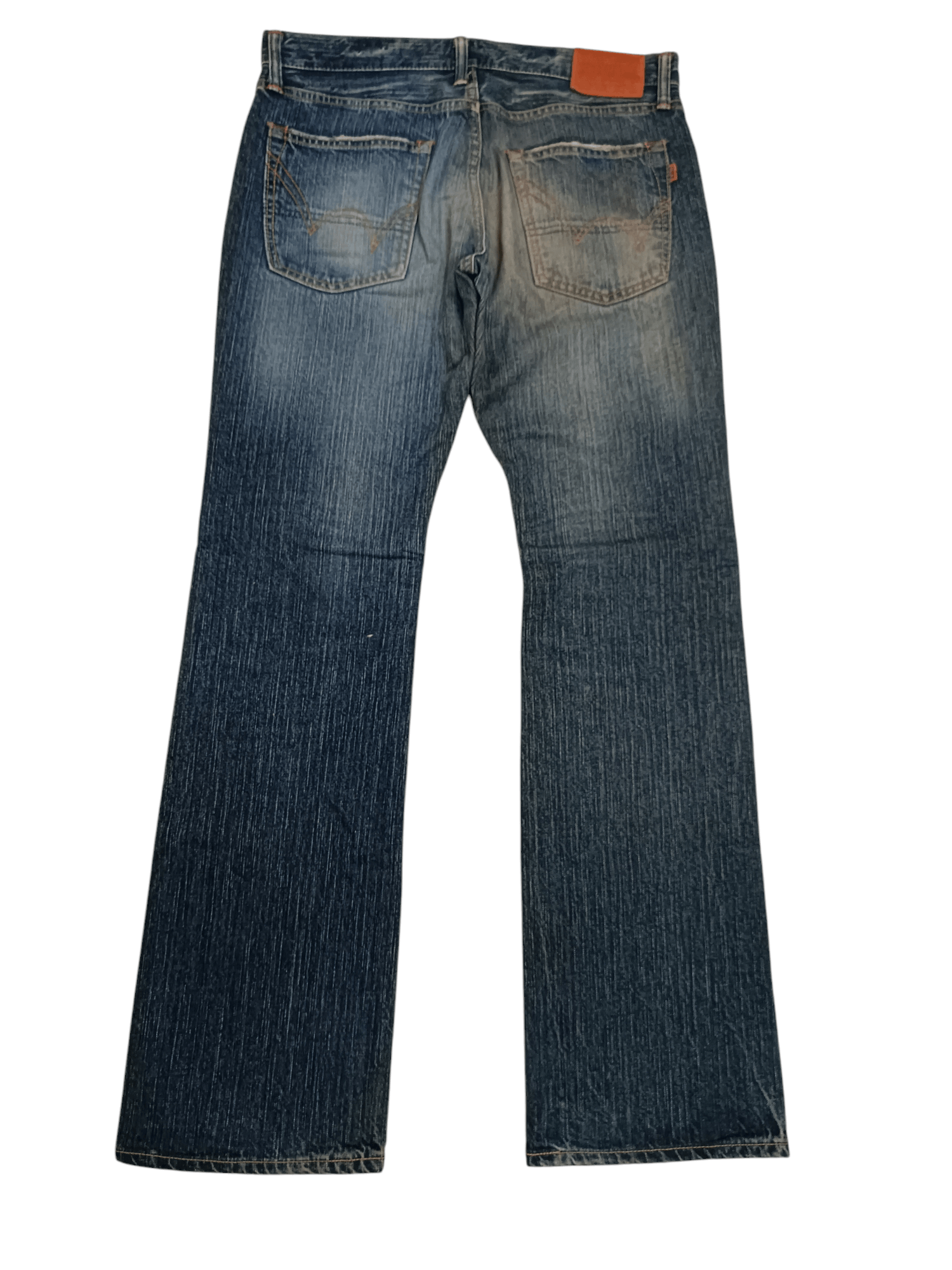 Edwin Vintage Edwin Made In Japan Orange Tab Flared Boot Cut Size US 34 / EU 50 - 6 Thumbnail