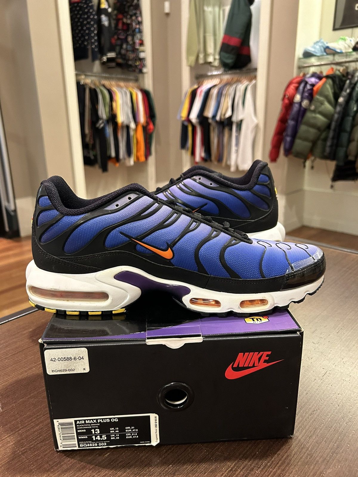 Nike Nike Air Max Plus OG Voltage Purple (2018) Size US 13 / EU 46 - 4 Thumbnail