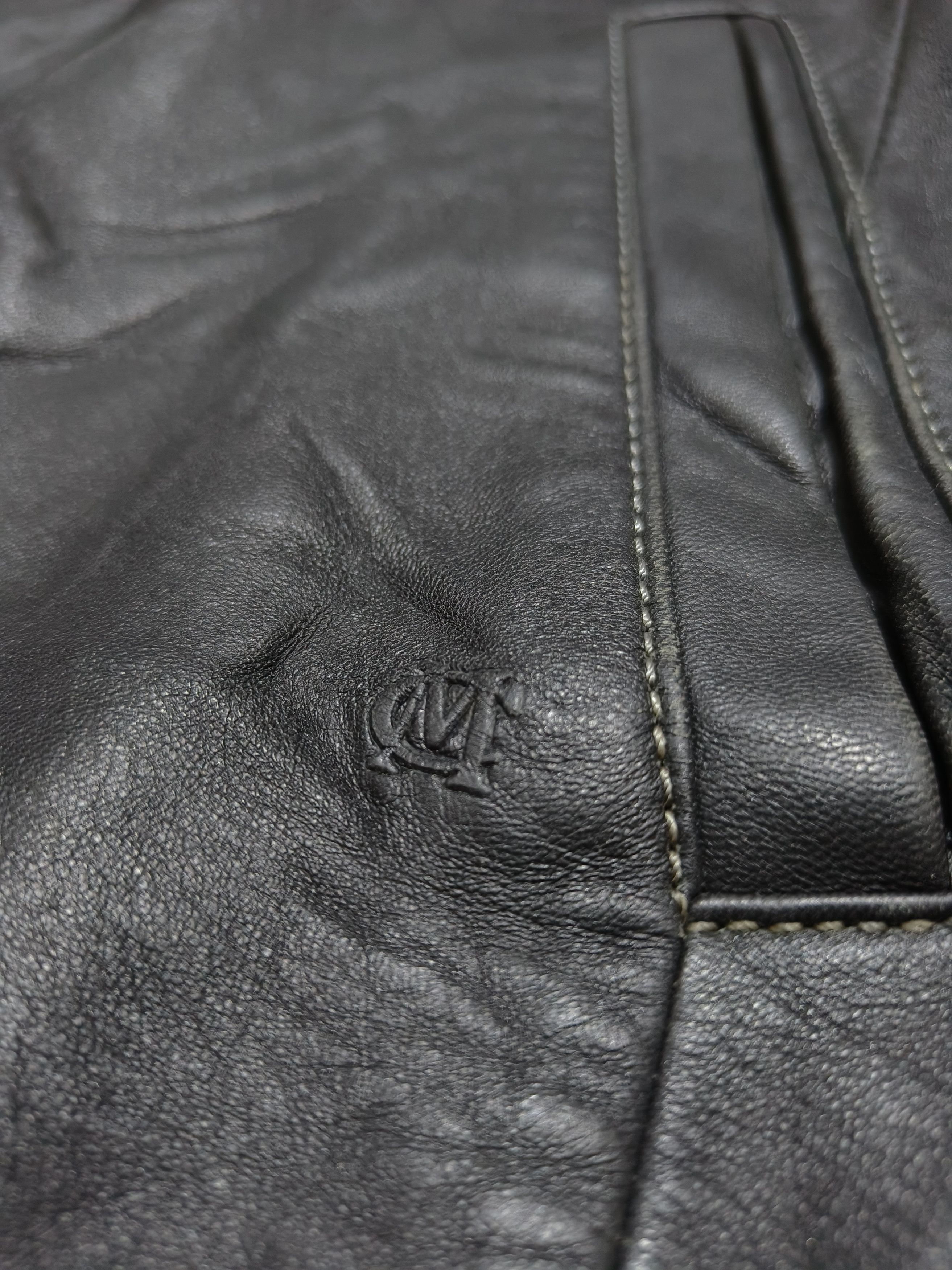 Vintage Vintage CAMBRIDGE MEMBERS Blue Sheepskin Leather Jacket Size US XL / EU 56 / 4 - 5 Thumbnail