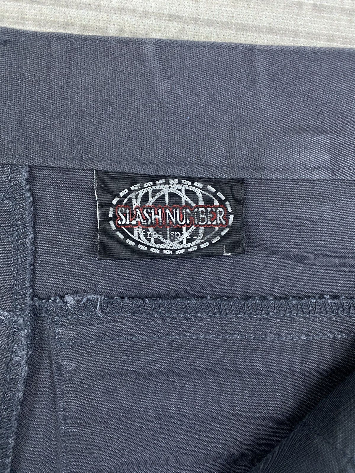 Japanese Brand Vintage Slash Number Punk Multizipper Bondage Pants Size US 31 - 13 Thumbnail