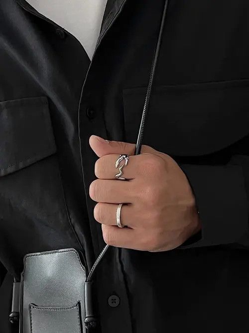 Jewelry × Vintage Retro punk rings Size ONE SIZE - 2 Thumbnail