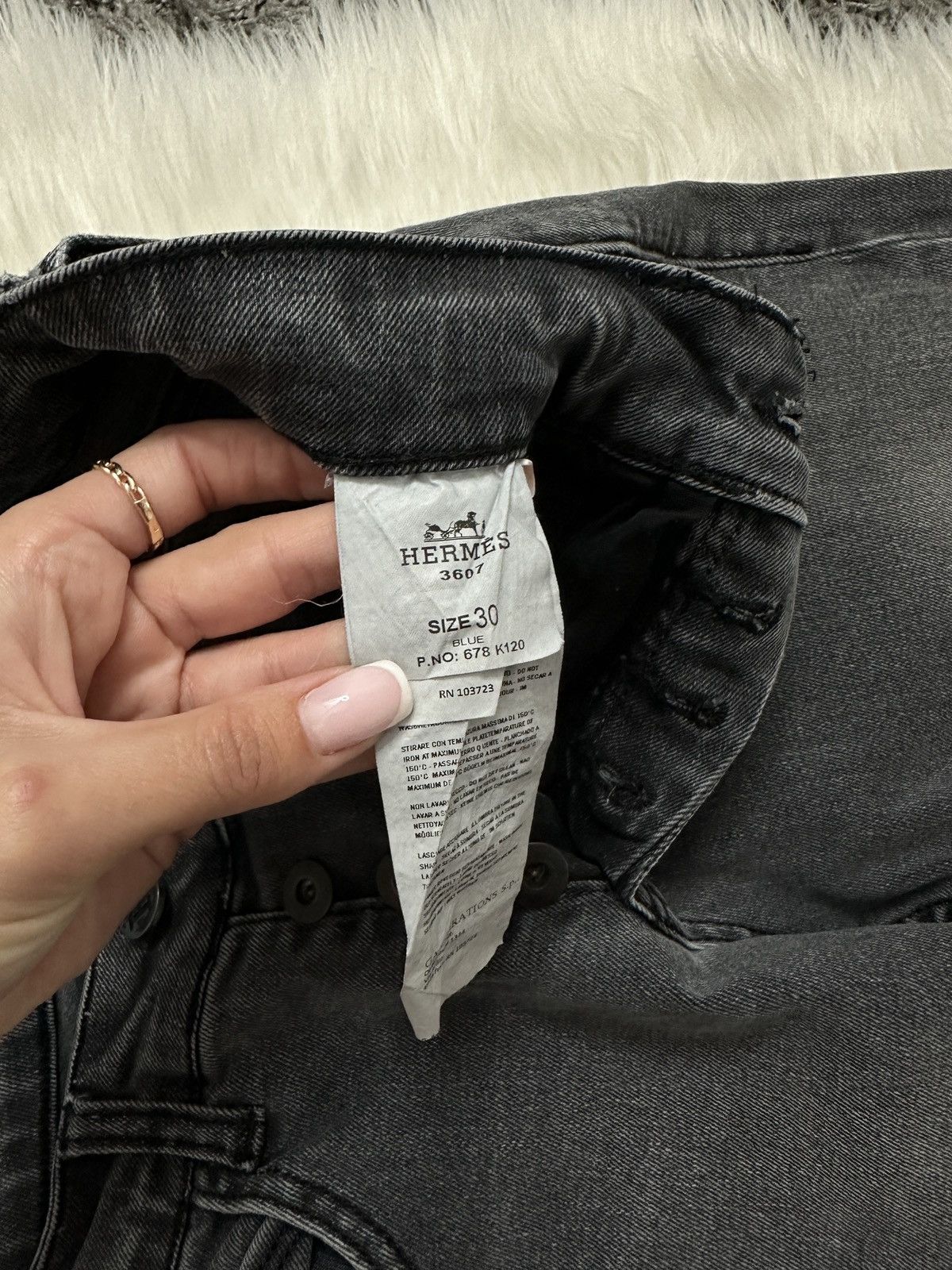 Designer × Hermes × Vintage Hermes Vintage Jeans Pants Denim Rare Size 30" / US 8 / IT 44 - 7 Thumbnail