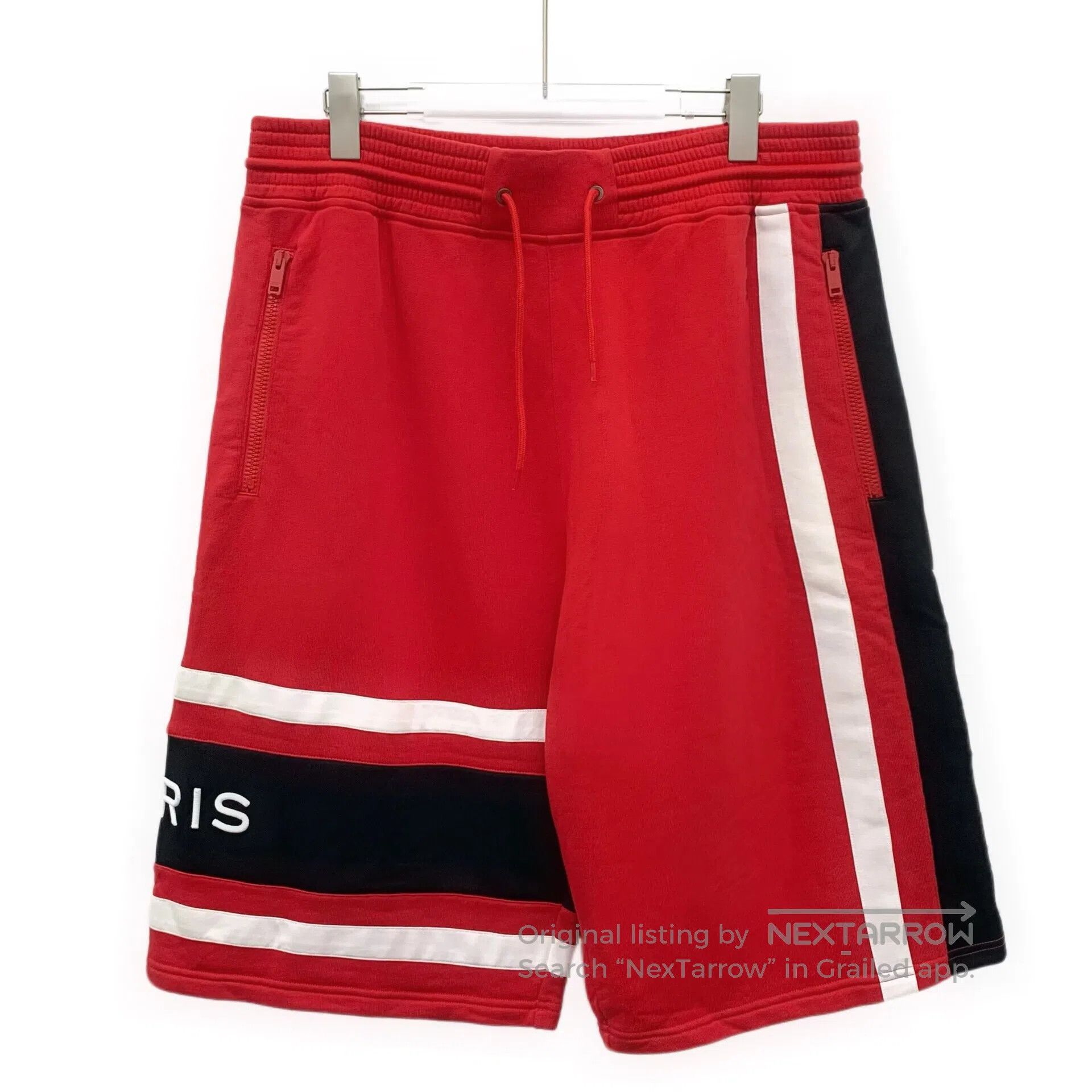 Givenchy Givenchy size XL Red Striped Cotton Casual Drawstring Shor Size US 27 - 1 Thumbnail