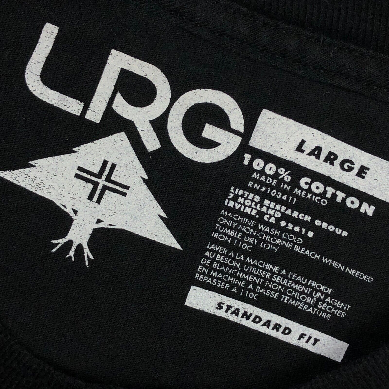 LRG × Vintage LRG Standard Fit Tiki Head Logo Black Tee T Shirt Large L B3 Size US L / EU 52-54 / 3 - 3 Thumbnail