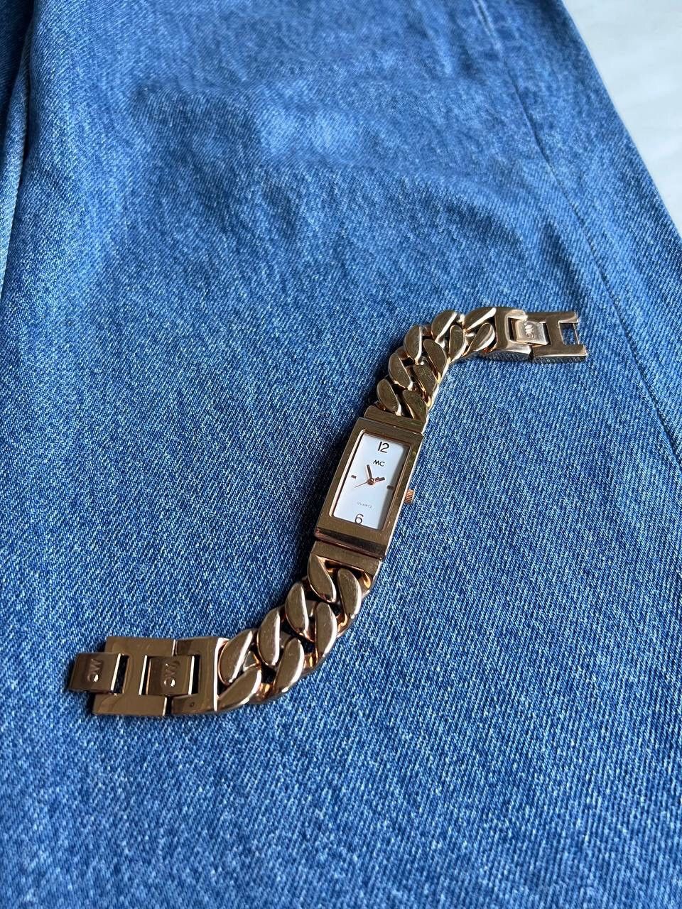 Japanese Brand × Vintage Vintage Japanese style Chain Metal futuristic Watch Bracelet Size ONE SIZE - 9 Thumbnail