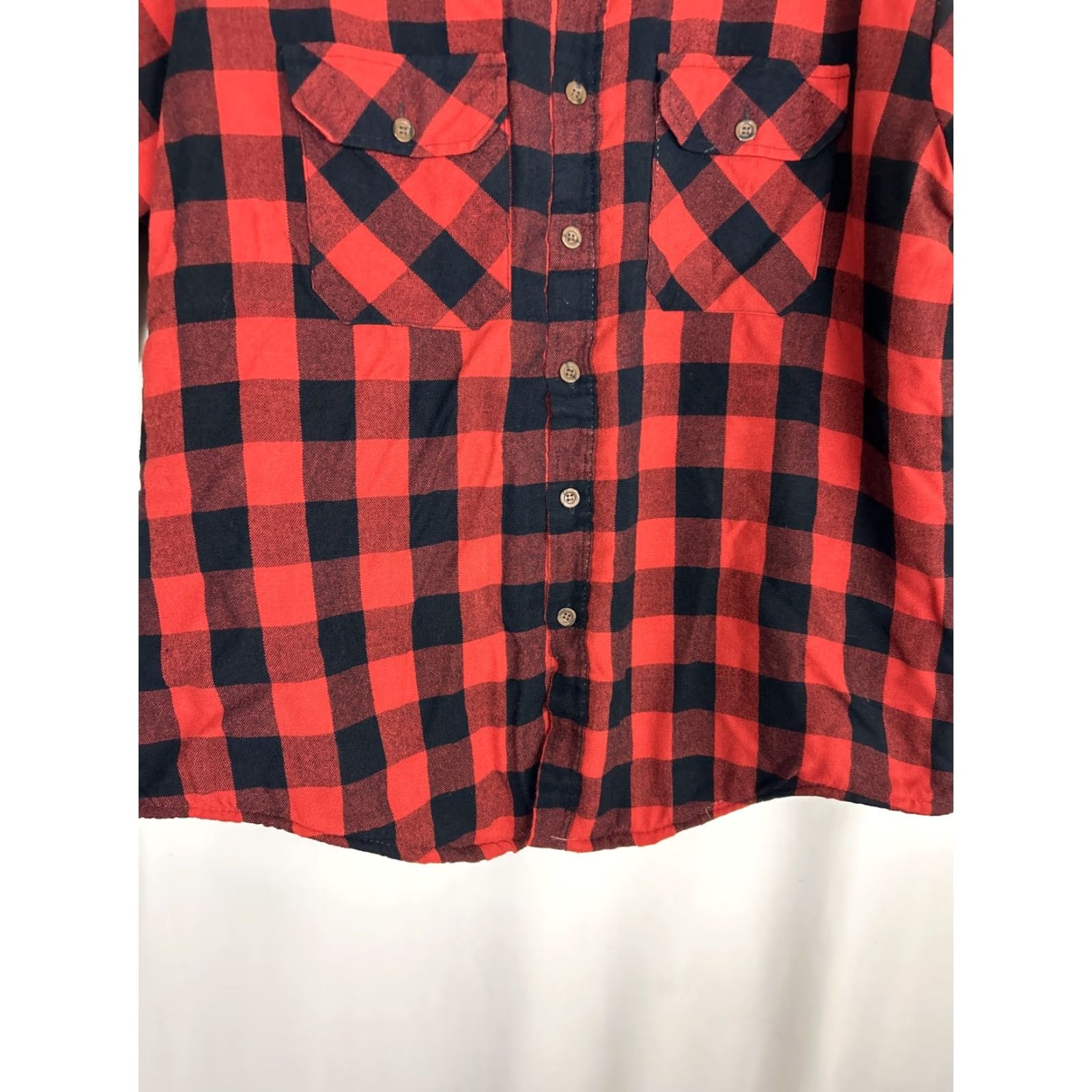 Lumberjack Comfort Outfitter Shirt Mens XL Red Black Lumberjack Plaid Lined Flannel Button-Up Size US XL / EU 56 / 4 - 5 Thumbnail