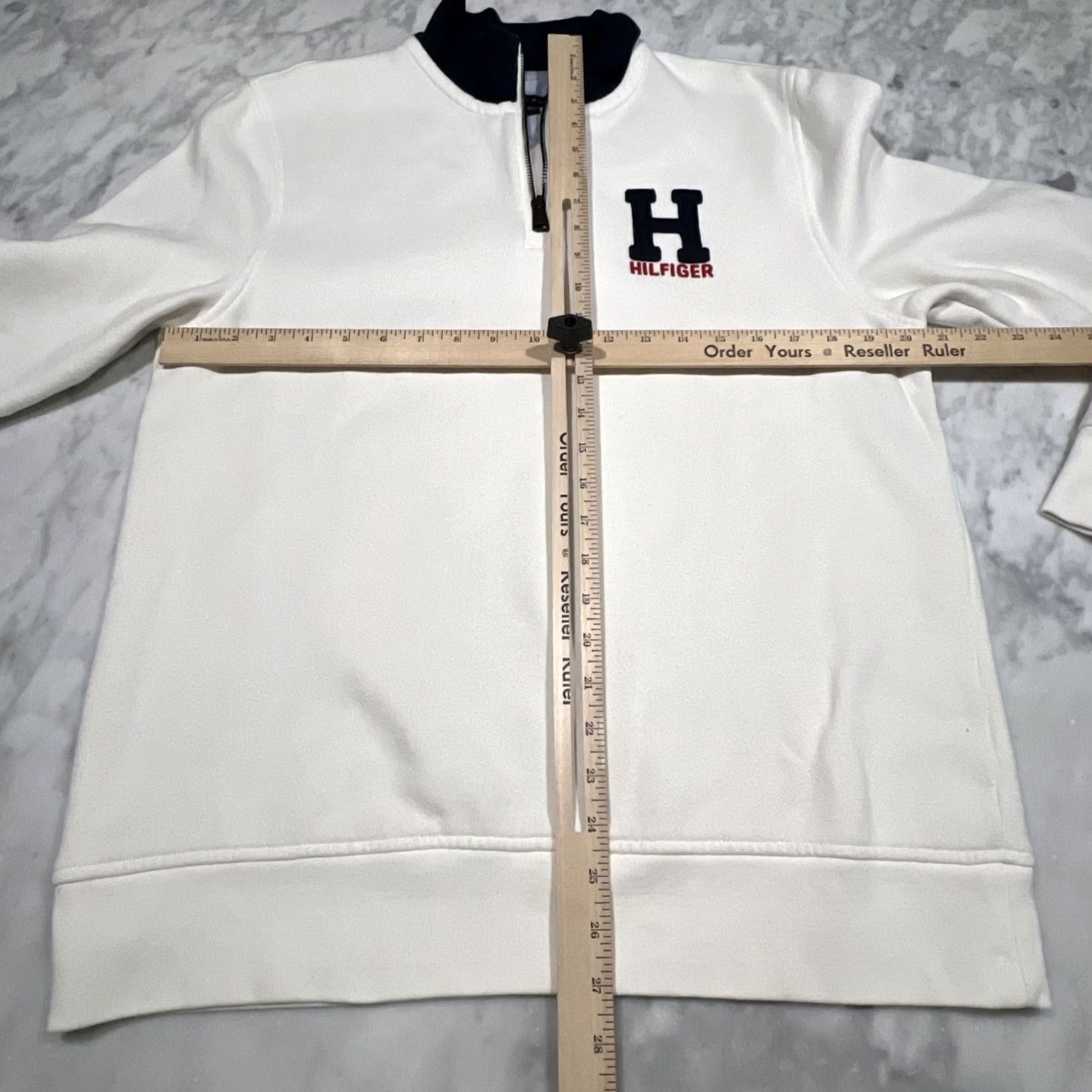 Tommy Hilfiger VINTAGE Tommy Hilfiger Shirt Mens M White Quarter Zip Sweatshirt Men Pullover Preppy Y2K Size US M / EU 48-50 / 2 - 6 Thumbnail