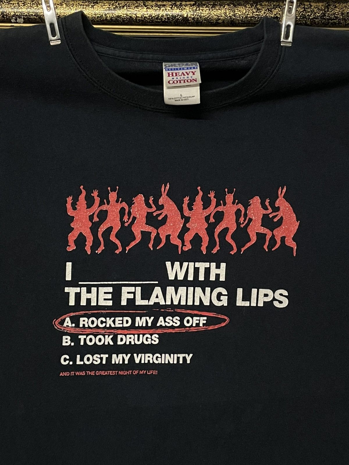 Band Tees Vintage Original The Flaming Lips Rocked My Ass Fade Tshirt Size US L / EU 52-54 / 3 - 5 Thumbnail