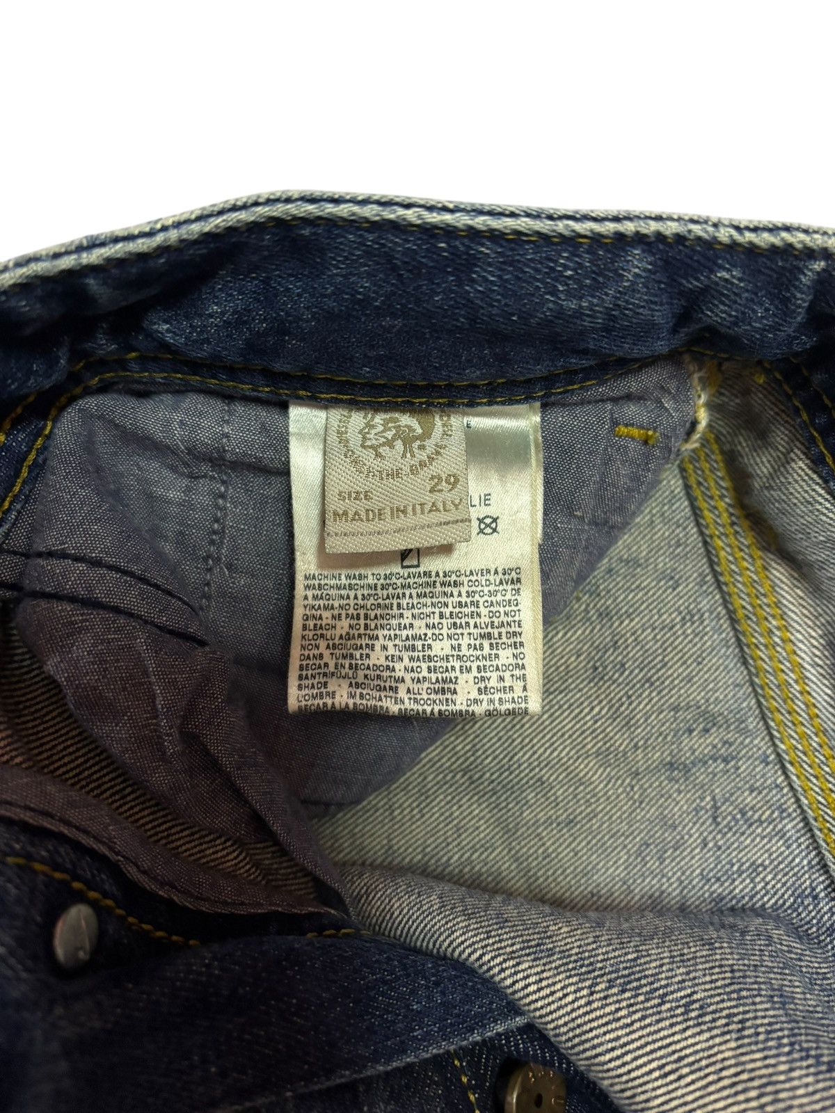 Diesel Vtg Italy Diesel Albo Baumwolle Mud Washed Distressed Jeans Size US 32 / EU 48 - 6 Thumbnail