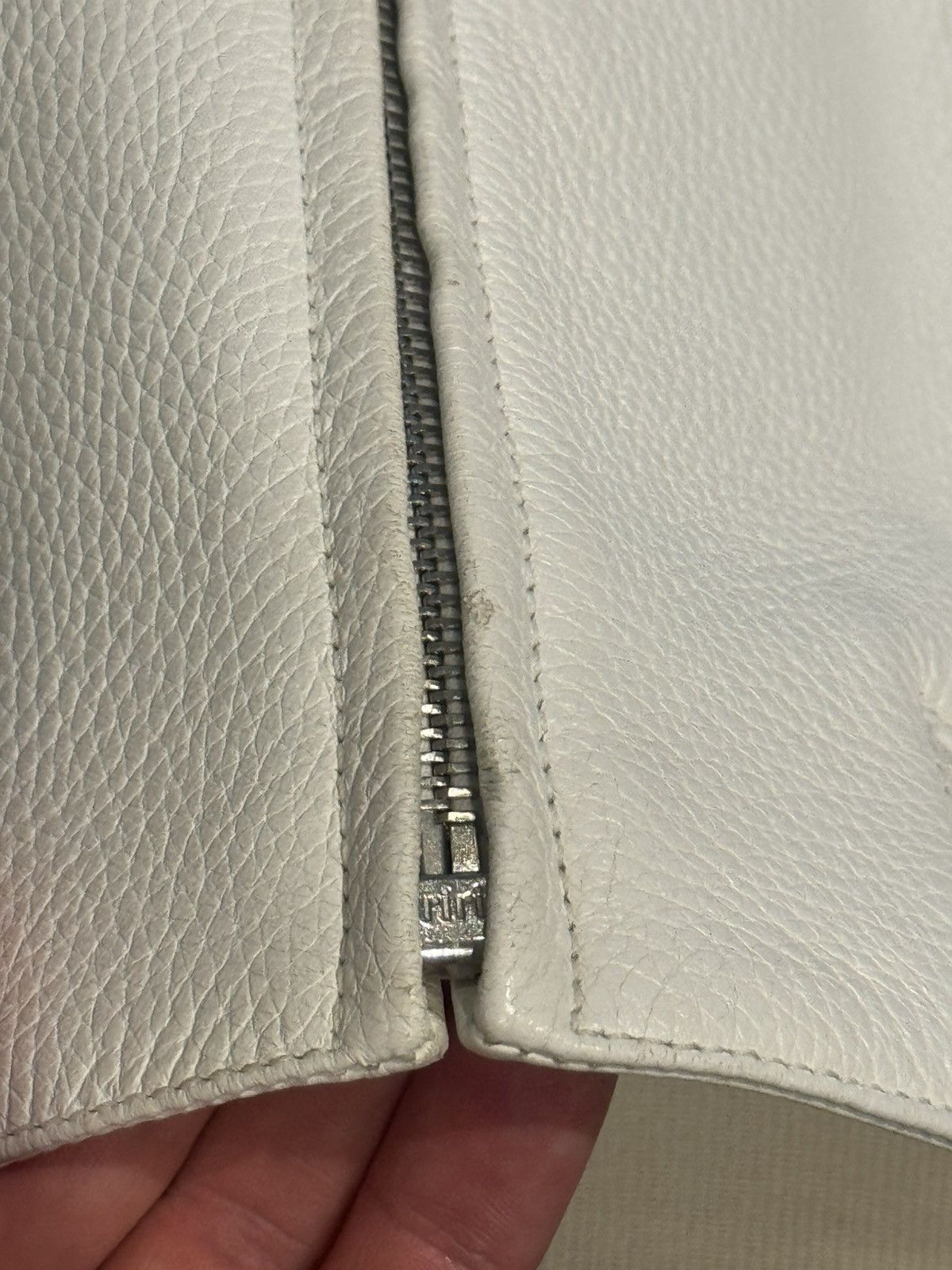 Thom Browne Thom Browne White Leather Jacket - Size 3 Size US XS / EU 42 / 0 - 7 Thumbnail
