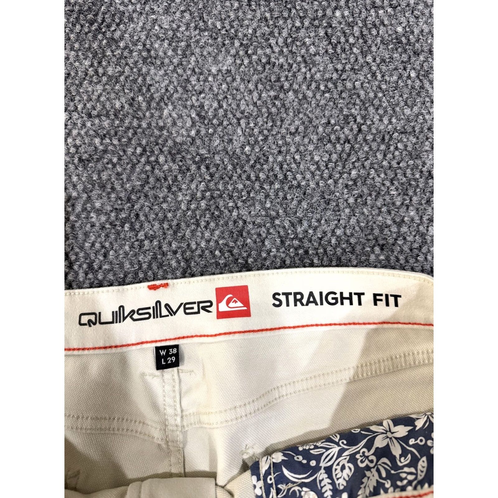 Quiksilver Quiksilver Jeans Mens 38x29 White Regular Fit Straight Leg Stretch Denim Pants Size US 38 / EU 54 - 5 Thumbnail