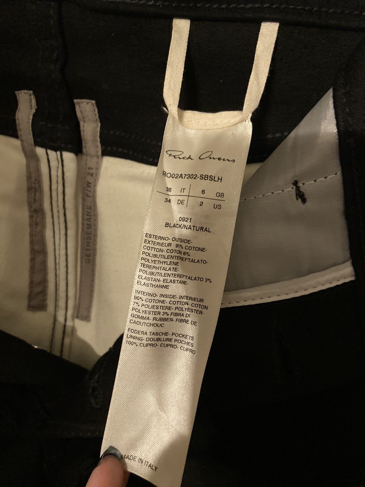 Rick Owens Rick Owens FW21 Gethsemane Runway Tyrone Slashed jeans Size US 28 / EU 44 - 7 Thumbnail