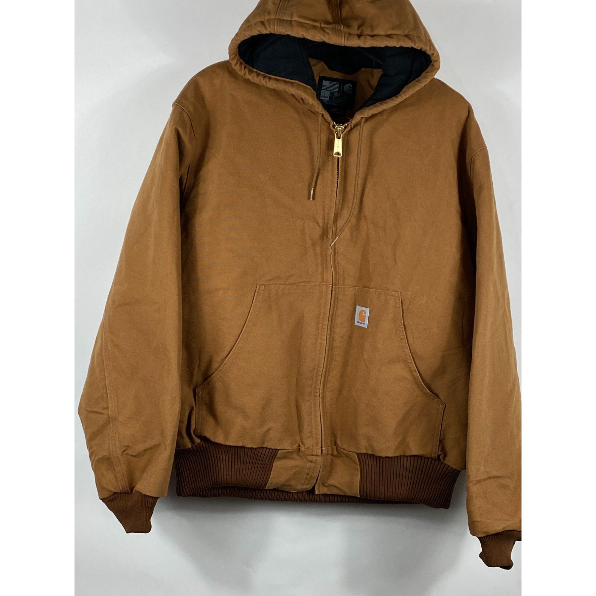 Carhartt Carhartt 0J0140-M Loose Fit Duck Canvas Quilt lined Full Zip ...