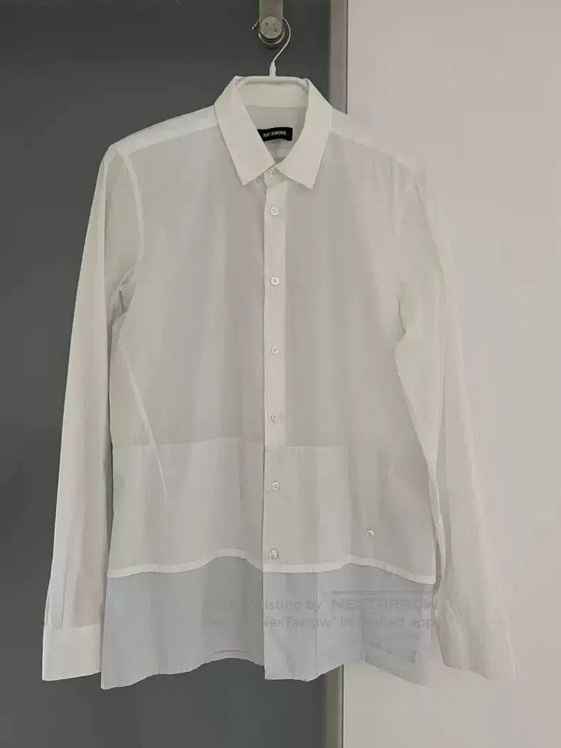 Raf Simons Raf Simons Men's blue and white stitching shirt. Size US M / EU 48-50 / 2 - 1 Thumbnail