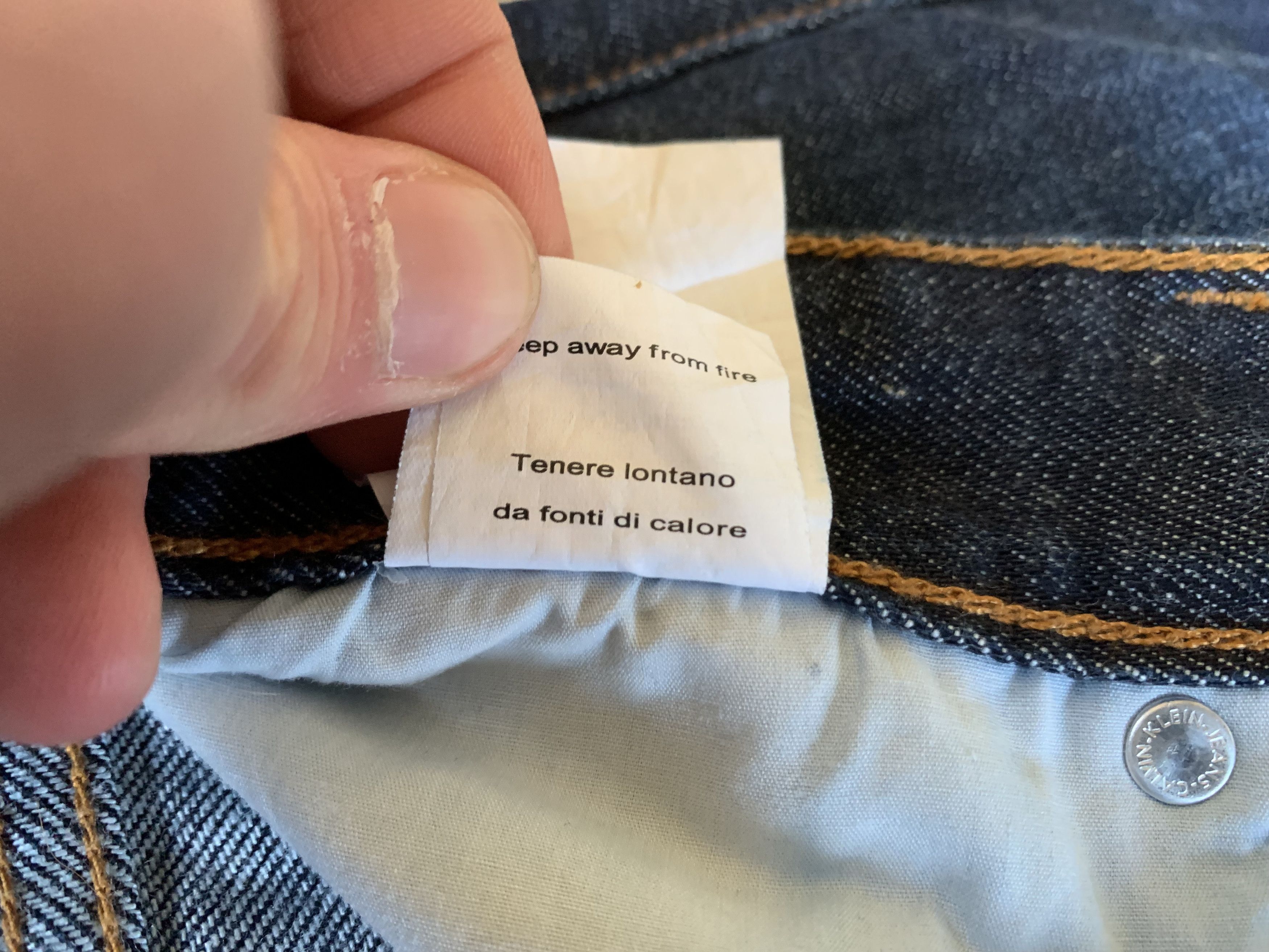 Calvin Klein × Denime Calvin Klein Blue Denim Jeans Size US 34 / EU 50 - 9 Thumbnail