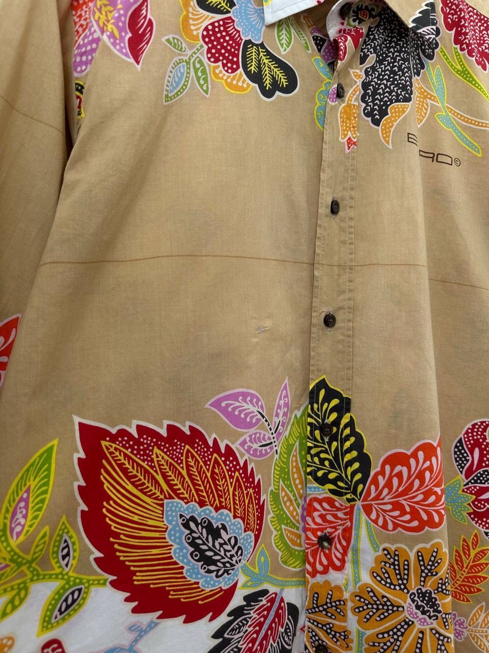 Etro × Vintage Vintage Etro Flowers Beige Womens Shirt Size L / US 10 / IT 46 - 6 Thumbnail