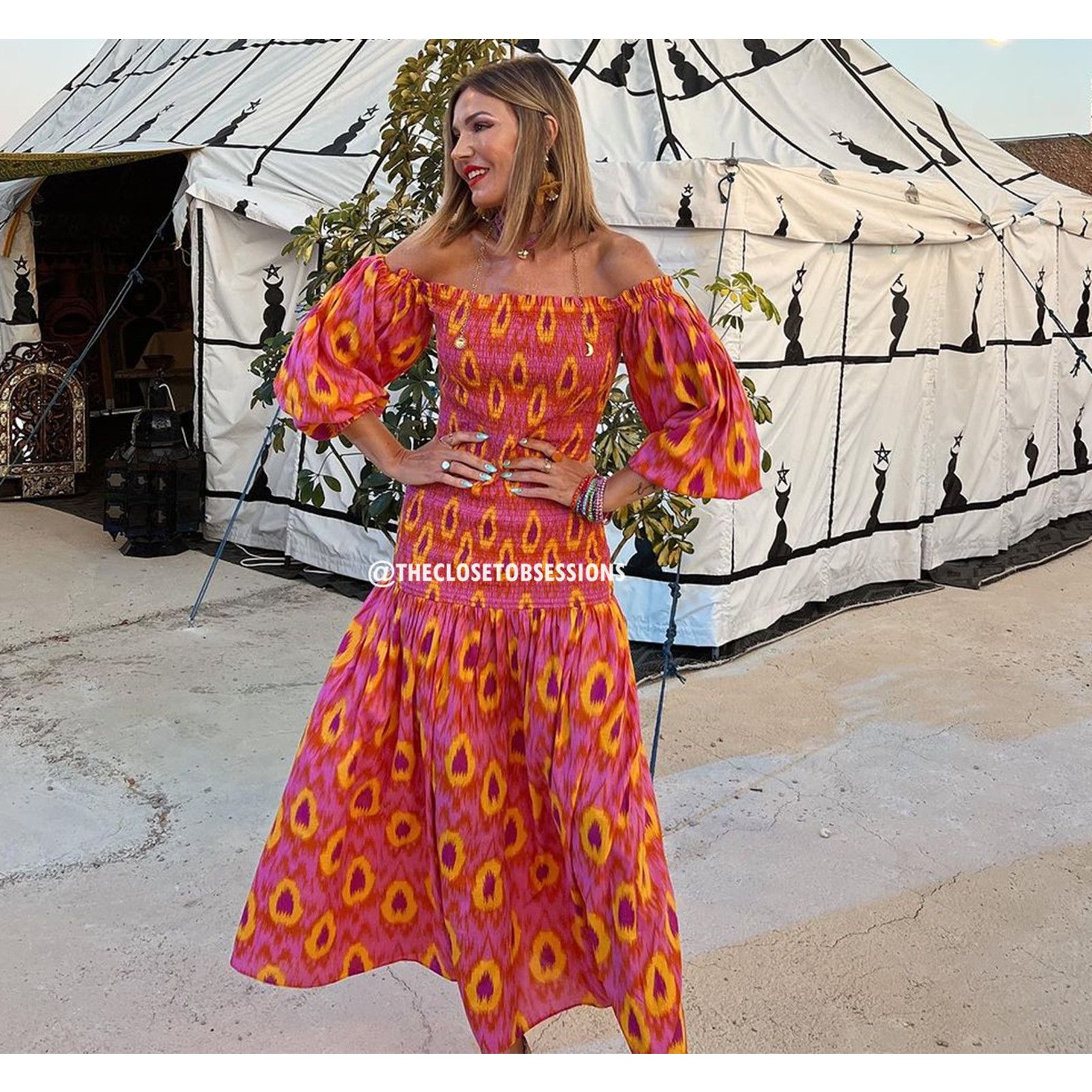 Zara ZARA BLOGGER FAVE!!! Long Dress with Balloon Sleeves NWT Size M / US 6-8 / IT 42-44 - 4 Thumbnail