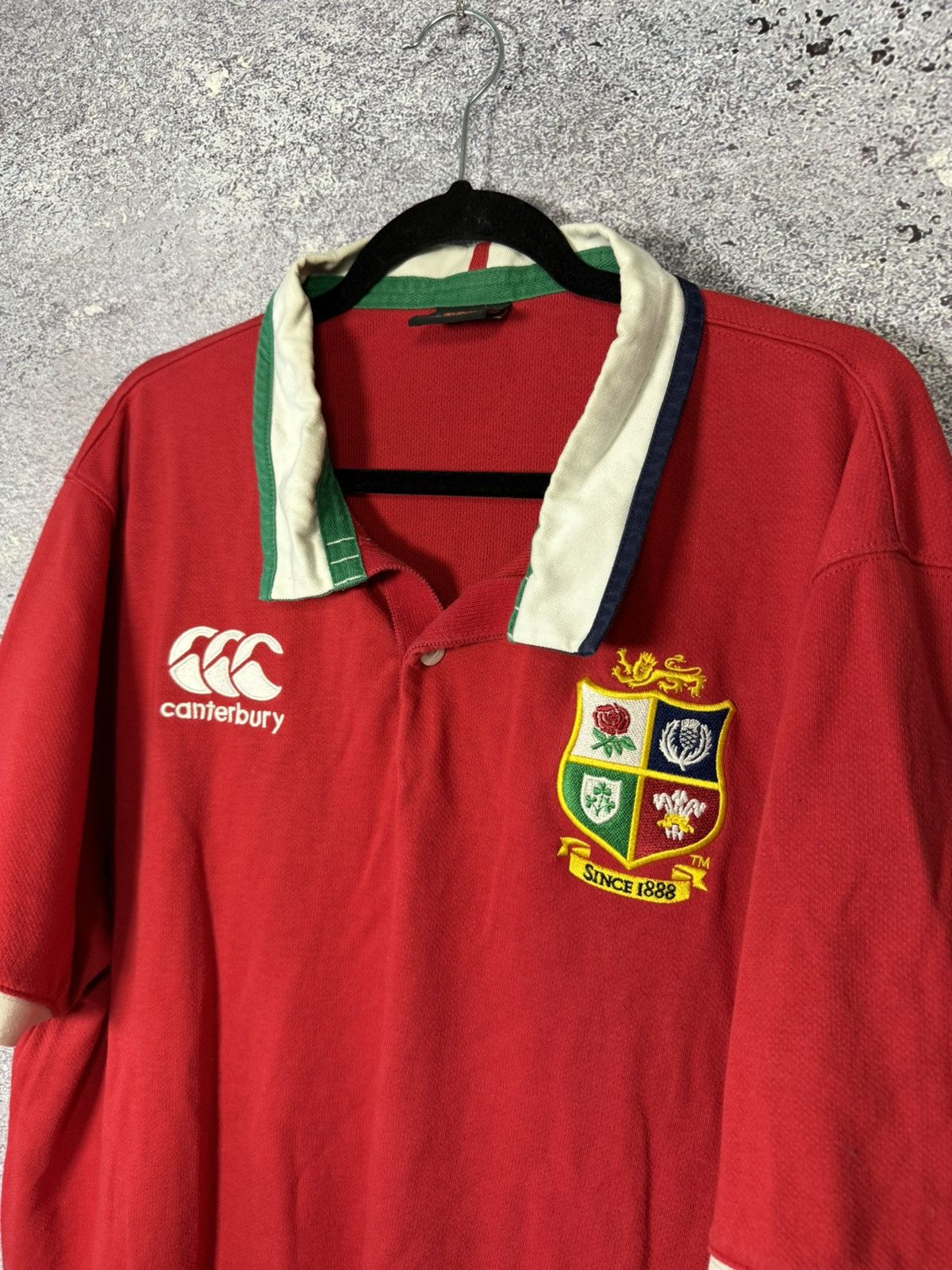 Canterbury of New Zealand Men’s Red British Irish Lions Rugby Jersey Canterbury 2XL Size US XXL / EU 58 / 5 - 9 Thumbnail
