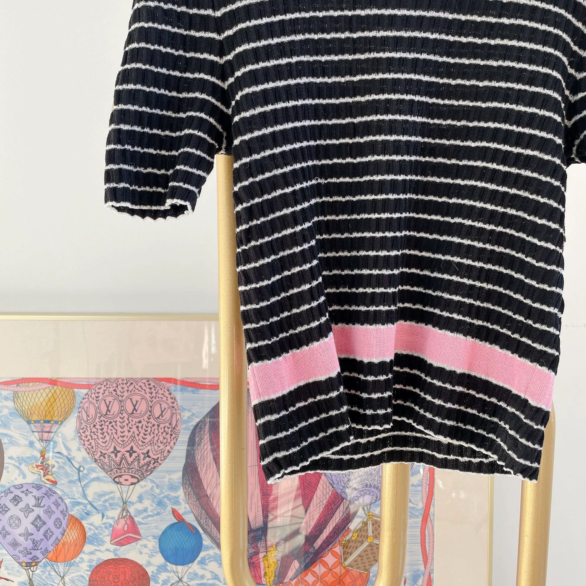 Chanel Chanel 24SS Black Stripe Short-Sleeve Tee 36 Size XS / US 0-2 / IT 36-38 - 4 Thumbnail
