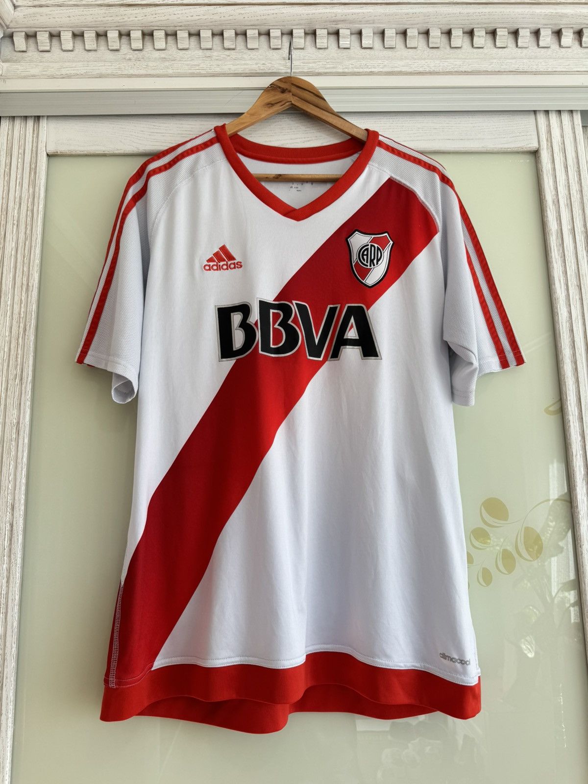 Adidas River Plate 2016-2017 Home Soccer Jersey Football Kit Shirt Size US XL / EU 56 / 4 - 5 Thumbnail