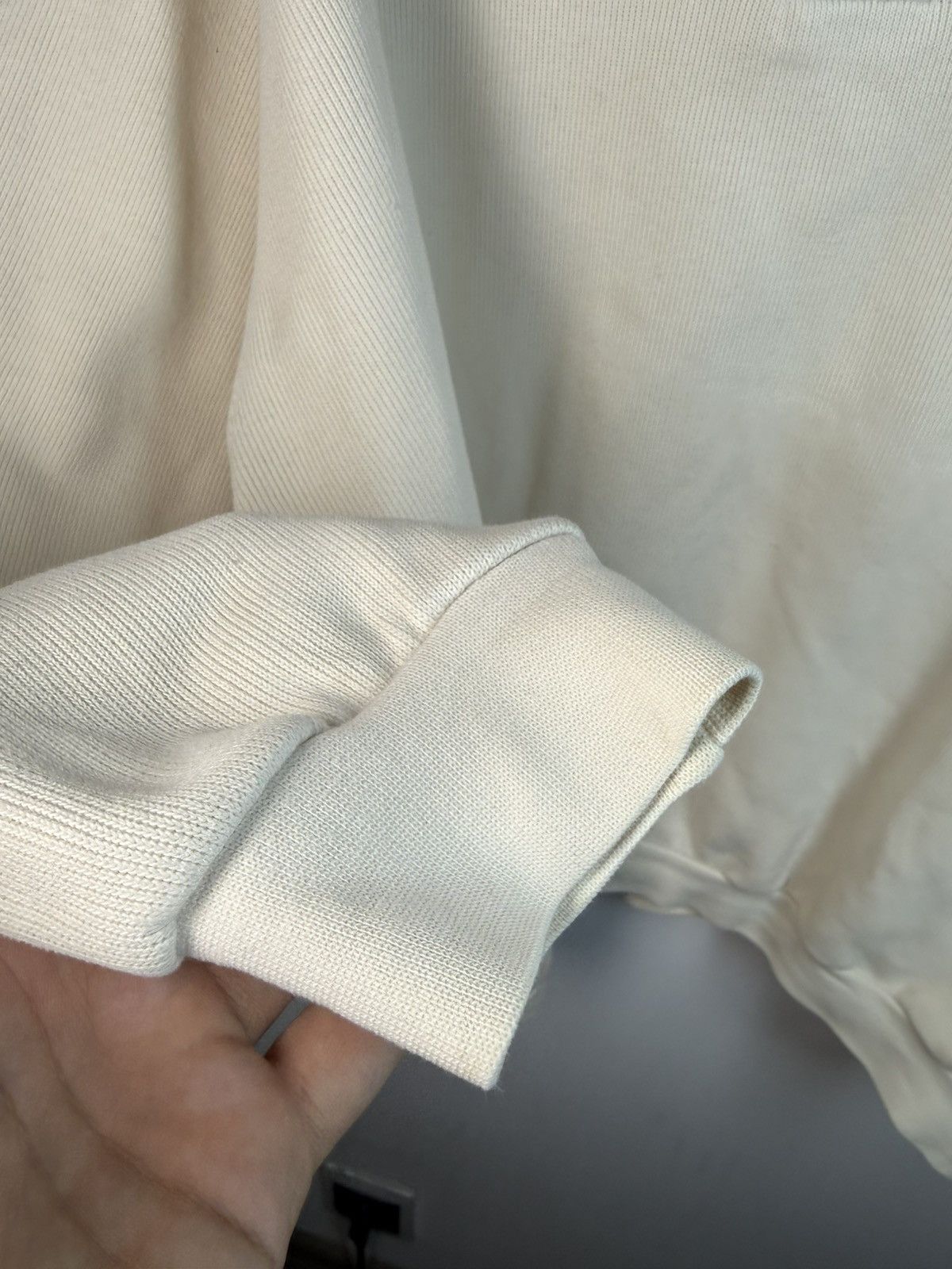 Yves Saint Laurent 90s YSL Sweatshirt White/Sweater Vintage Quarter Zip Up Size US XL / EU 56 / 4 - 15 Thumbnail
