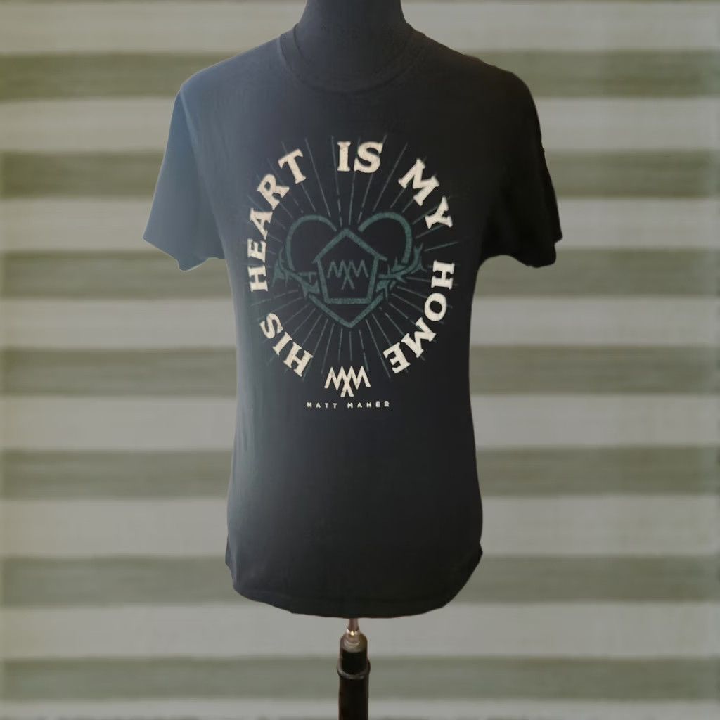 Next Level Matt Maher His Heart Is My Home Black Short Sleeve T Shirt Size Medium Size US M / EU 48-50 / 2 - 1 Preview