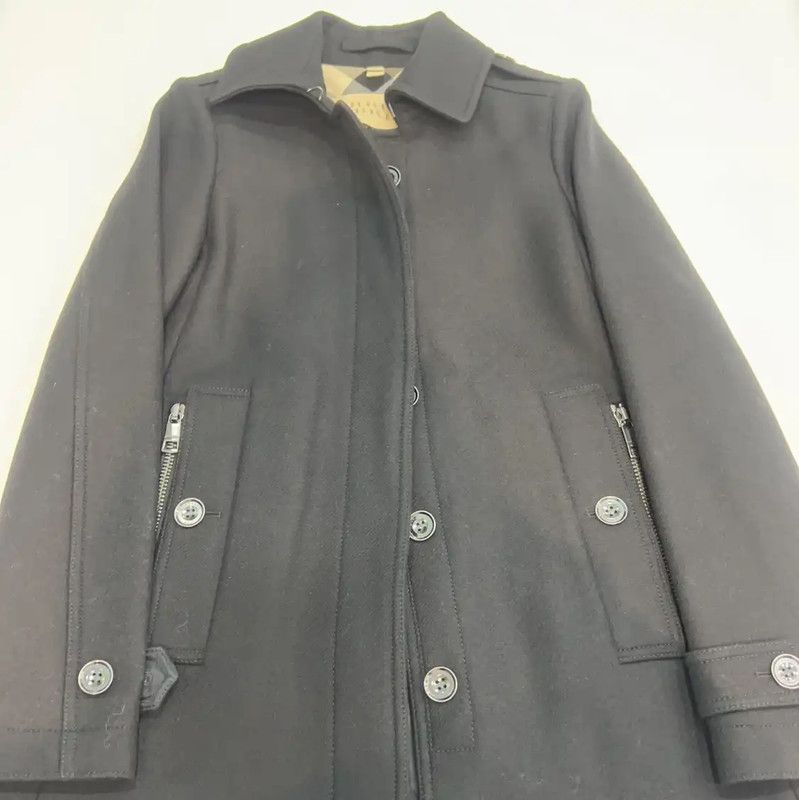 Burberry Burberry Black Wool Winter Coat Size S / US 4 / IT 40 - 1 Thumbnail