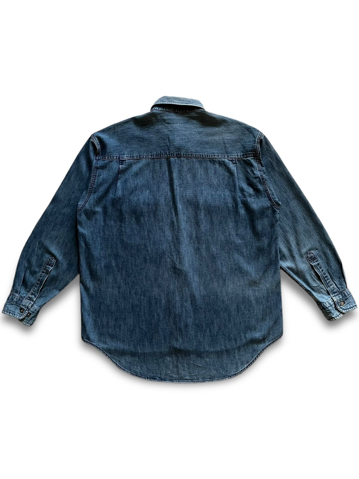 Kansai Yamamoto SALES🔥Vintage Kansai Jeans Button Ups Denim Size US L / EU 52-54 / 3 - 3 Thumbnail