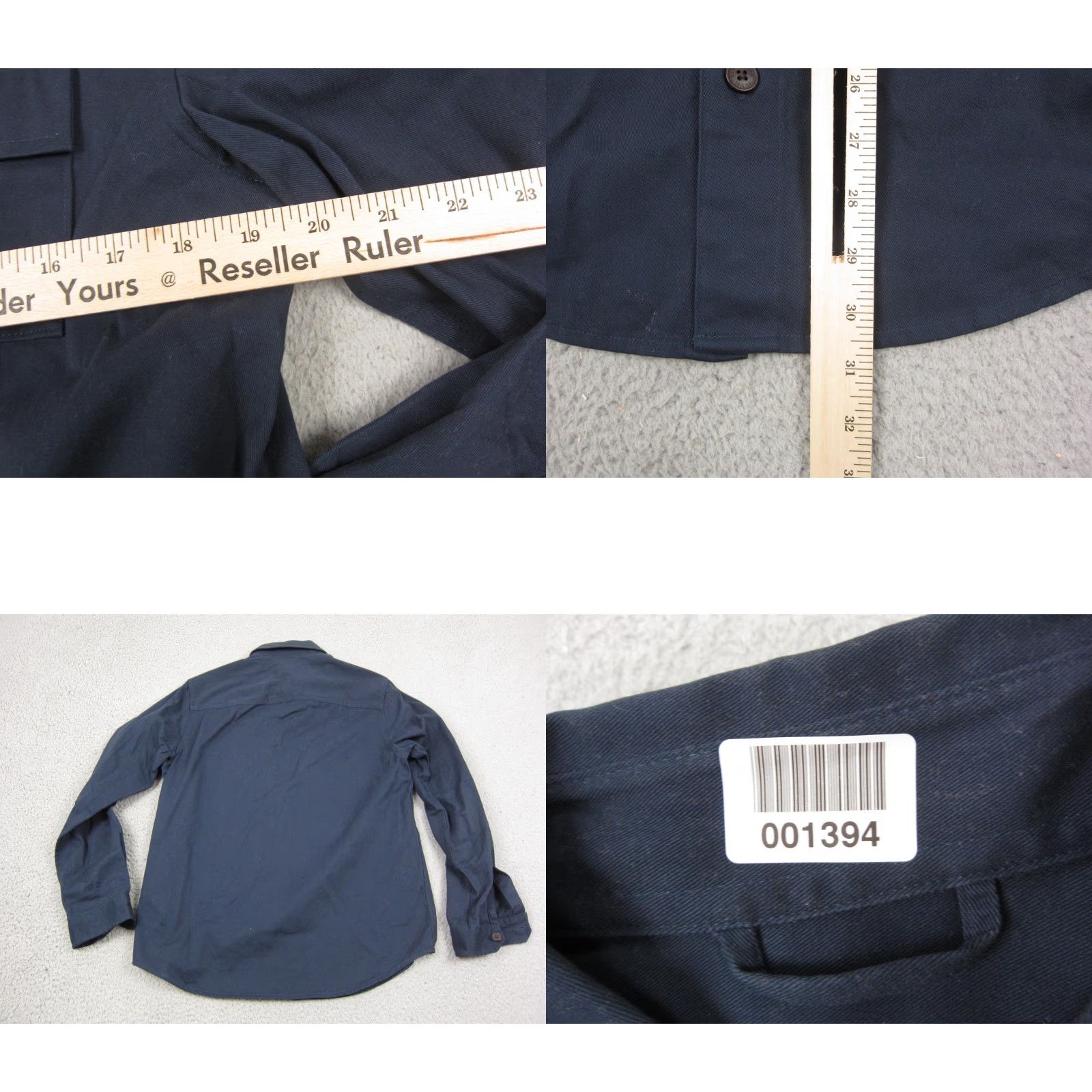 Ben Sherman Ben Sherman Shirt Adult Small Blue Western Outdoor Canvas Military Mens Button-Up Long Sleeve Casual Cotton Canvas Shirt Size US S / EU 44-46 / 1 - 8 Thumbnail