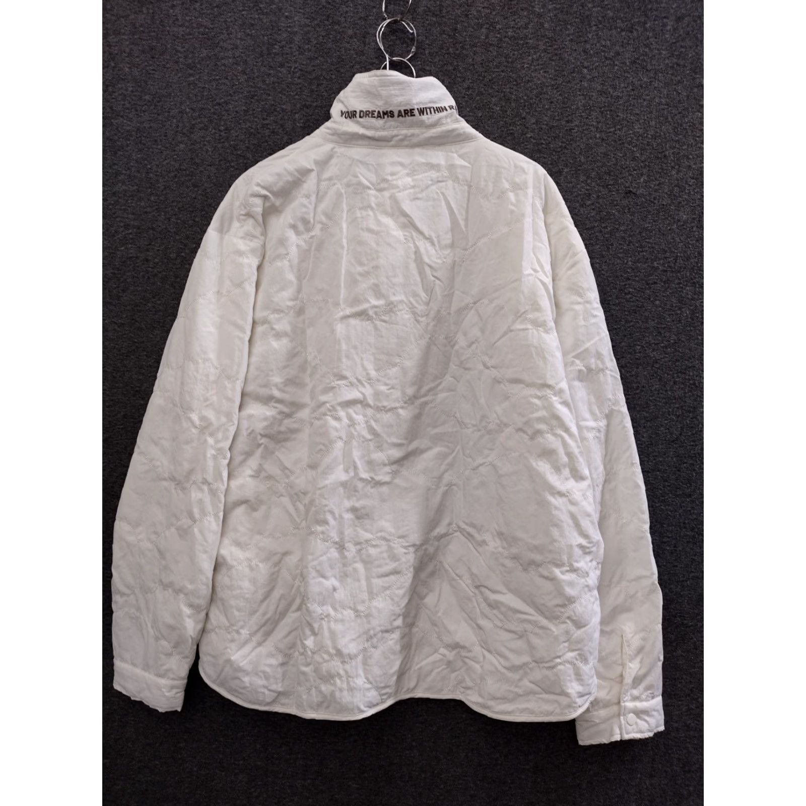 Vintage Stylus x LaDarius Campbell Men's Jacket Adult XXL Ivory Pockets Inner Nylon Snap Closure Solid Pattern Button-Down Collar Mid-Length Pockets Rain Coat Size US XXL / EU 58 / 5 - 2 Thumbnail